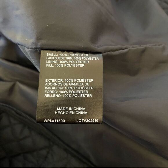 Weatherproof Navy Quitted Jacket with Removable Hood Size XL - Picture 8 of 8